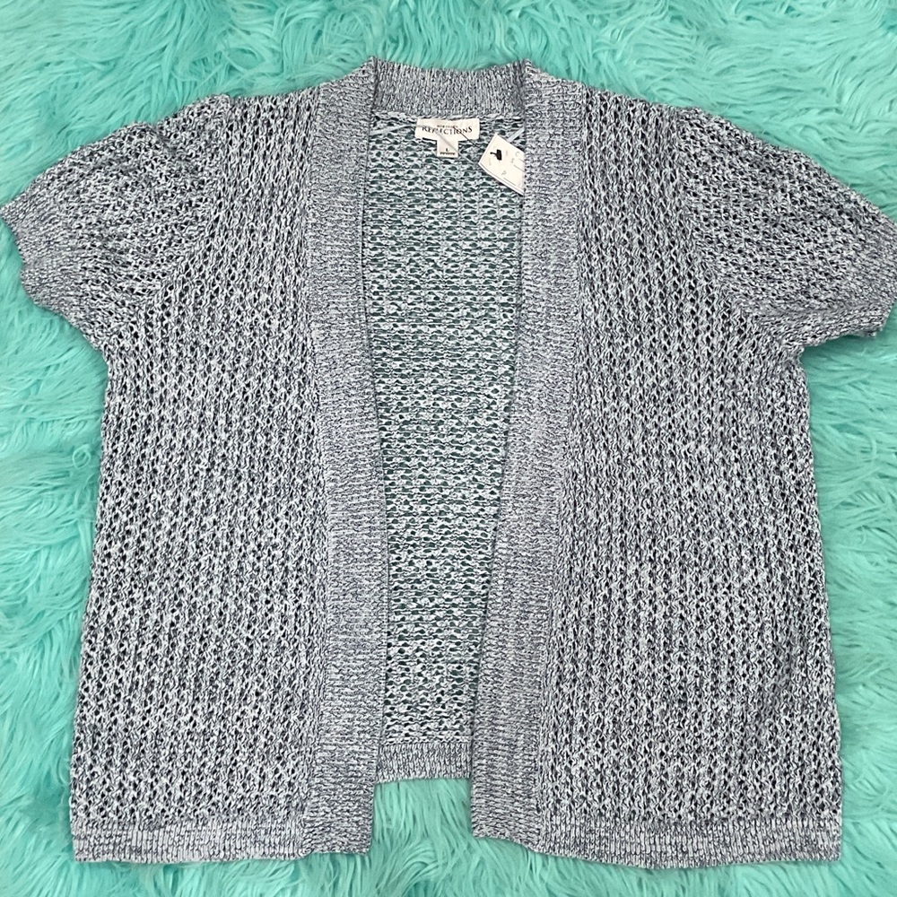 Northern Reflection Blue Open-Front Cardigan